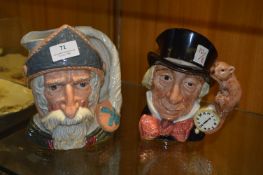 Two Royal Doulton Toby Jugs - Mad Hatter and Don Q