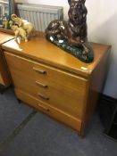 William Laurence Teak Four Height Chest of Drawers