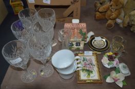 Drinking Glassware, Novelty Teapot, Ornaments, etc
