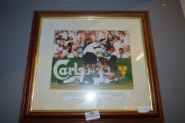 Framed Photo - Paul Gascoigne Euro 96