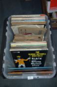 Box of LP, 45rpm and 78rpm Records