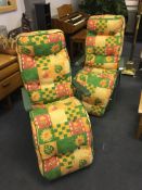 Pair of Folding Garden Lounge Chairs