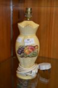 Aynsley Pottery Orchard Gold Table Lamp