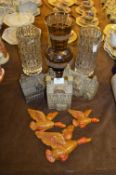 70's Glass Vases, Pottery Cottages and Ducks