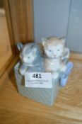 Nao Figurine - Cats in a Basket
