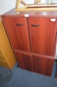 Rosewood Effect Storage Cabinet