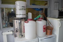 Home Brew Kit; Barrels, Boiler and Accessories