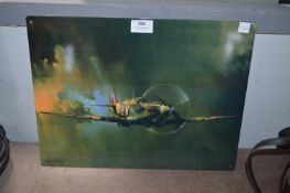 Printed Metal Wall Plaque - Spitfire