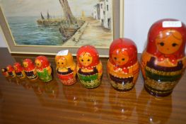 Set of Nine Russian Dolls