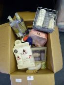 Box Containing Bathroom Cosmetics, Body Wash, Show