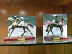 Sport of King Bronze Effect Figurines Pharlap and