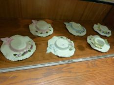 Six Aynsley Pottery Wall Plaques - Hats
