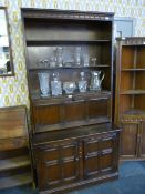Ercol Wall Unit with Shelved Top