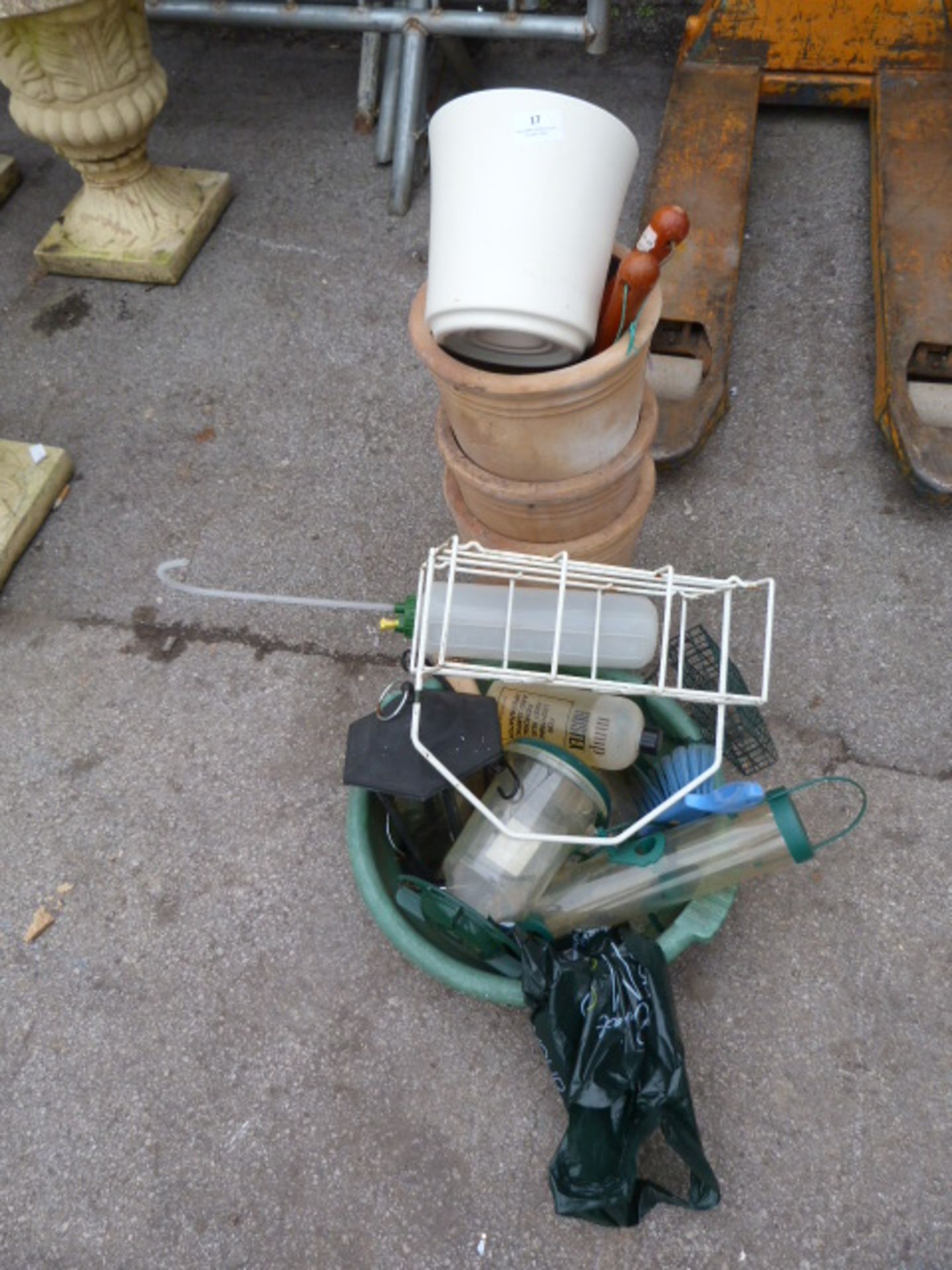 Terracotta Plant Pots and Bird Feeders