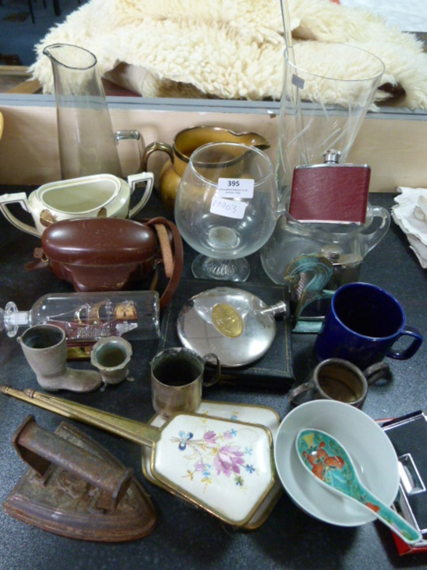 Glassware, Cutlery, Brush Set, Iron, Jugs, Camera,