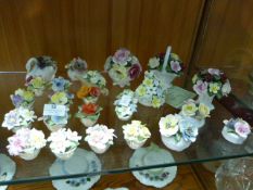 Collection of Coalport Country Garden Posy Ornamen