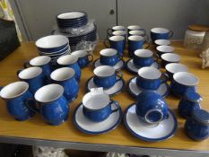 Denby Blue & White Ironstone Pottery Tea & Dinner