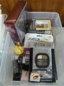 Storage Tub Containing Cosmetics; Eyeliner, Makeup