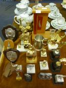 Collection of Trophies; Golf, Darts and Cricket