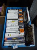 Box Containing PlayStation 2 and PC CD-Rom Games