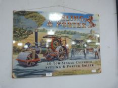 Printed Metal Sign - Aveling & Porter Steam Roller