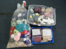 Quantity of Knitting Wool and Needlework Patterns