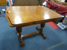 1930's Oak Drawer Leaf Dining Table