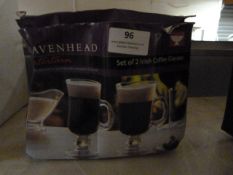 *Two Boxes of Two Ravenhead Irish Coffee Glasses