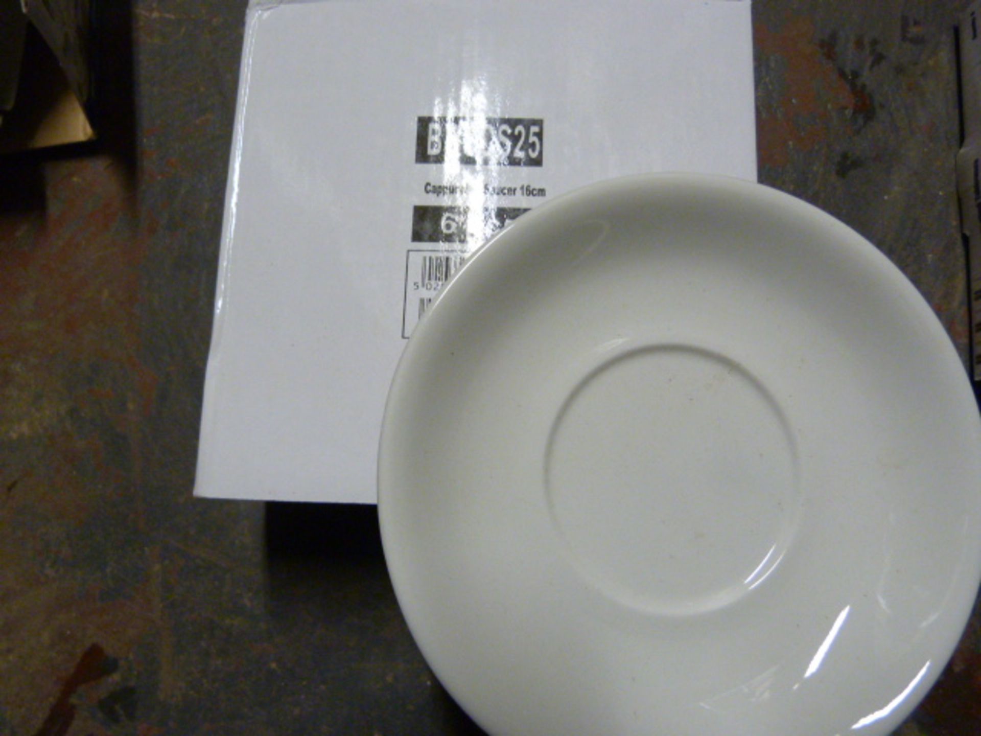 *Box of Six 16cm Cappuccino Saucers