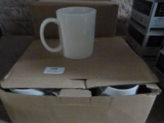 *Three Boxes of 16 White Ceramic Mugs