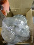 *Box of Nine Galvanized Steel Serving Buckets