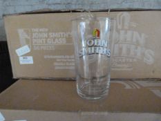 Box of 24 John Smith's Pint Glasses