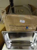 *Box of Stainless Steel Drainer Pans
