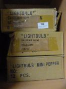 *Three Boxes of 12 Mini Light Bulb Pepper Pots