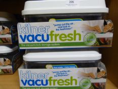 *Two Kilner Vacuum Lock 3.5l Storage Containers