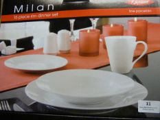 *Milan 16 Piece White Dinner Service