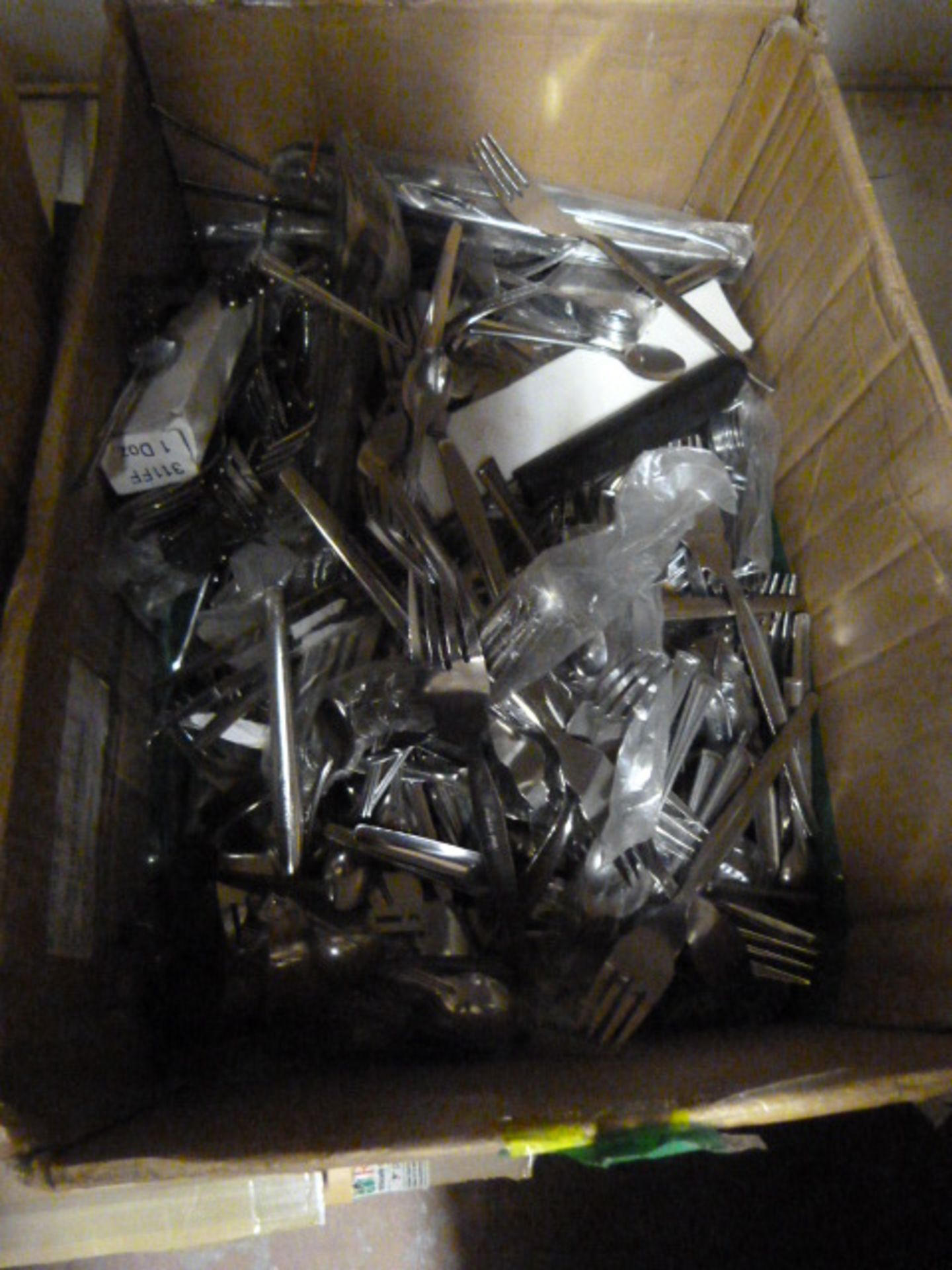 *Large Quantity of Stainless Steel Forks and Table
