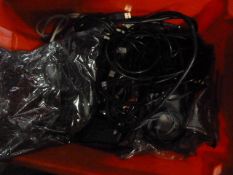 Box of Assorted Computer Cables and Leads