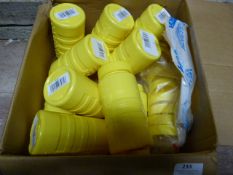 *Box of Ten Yellow Plastic Mustard Pots