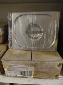 *Two Boxes of 18 Stainless Steel Gas Drawer Lids