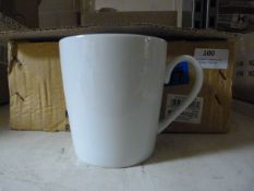 *Box of Six 11oz White Ceramic Mugs