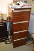 *Sepele Mahogany Four Drawer Foolscap Filing Cabin