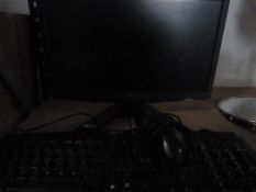 *Computer Monitor, Keyboard and Mouse