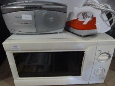 *Domestic Microwave Oven, Radio Cassette Player an