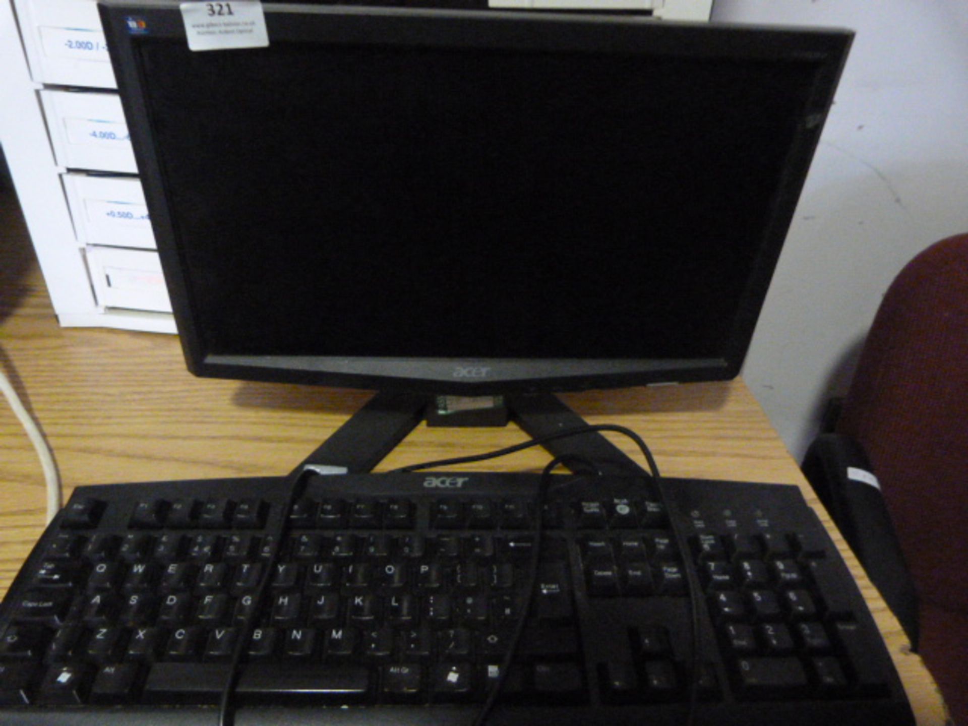 *Computer Monitor with Keyboard
