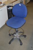 *Draftsman's Swivel Chair (Blue)