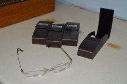 *Three Pairs of Fusion Bonded Rimless Glasses