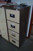 *Four Drawer Foolscap Filing Cabinet (Coffee & Cre