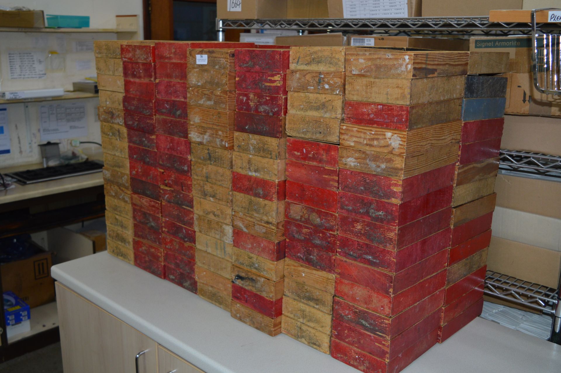 *210 Wooden Storage Boxes