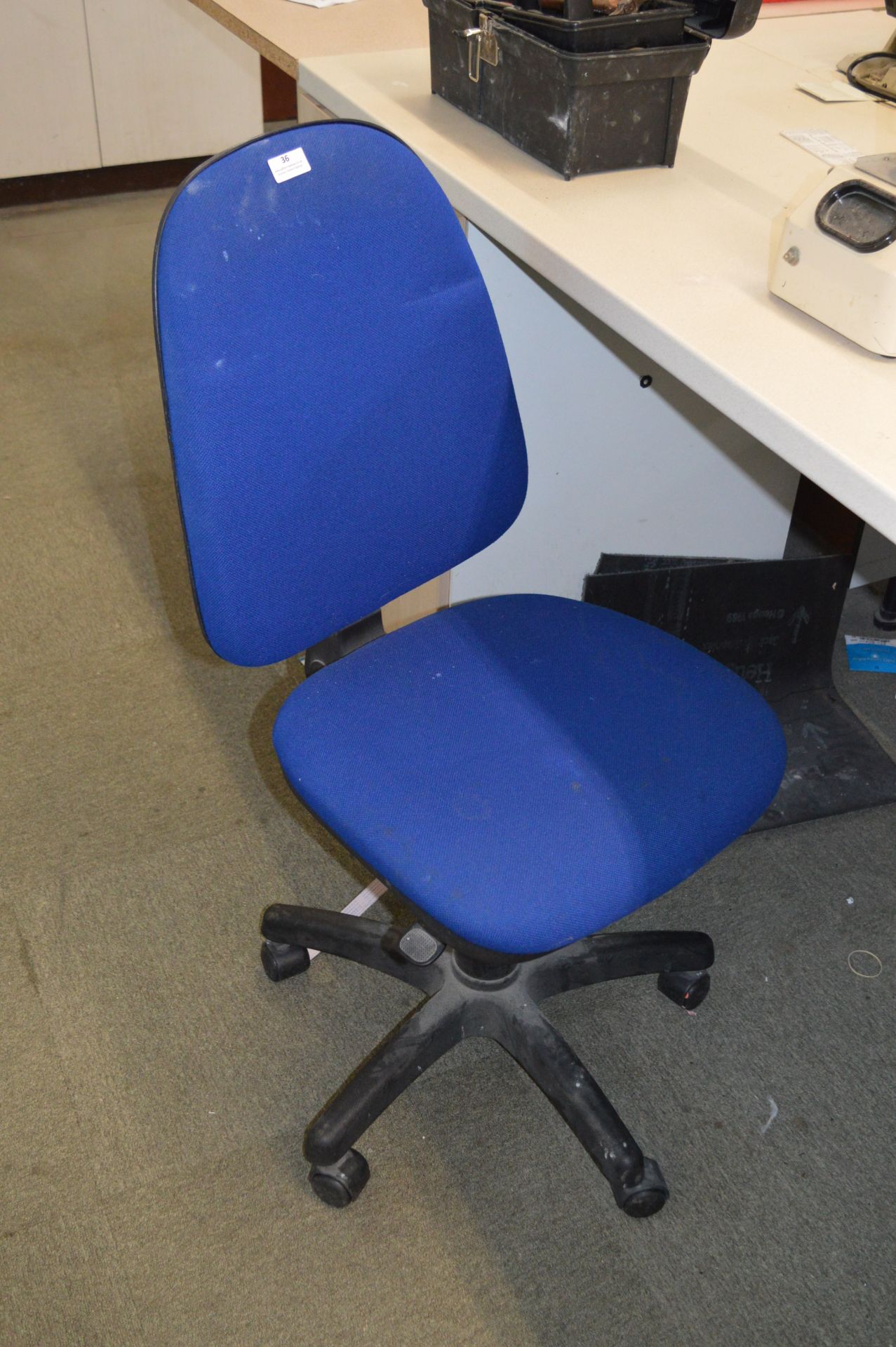 *Typist's Swivel Chair (Blue)
